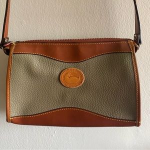 D&B Brown and Tan Crossbody Bag